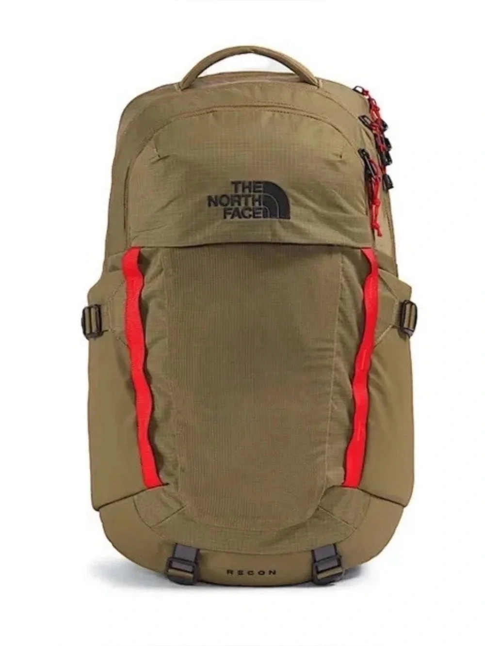 The North Face Women’s Recon Backpack Flexvent Hiking In Cedar/Lava Red NWT